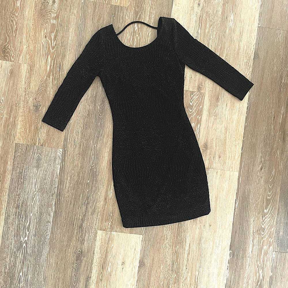 Elegant Black And Gold Dress